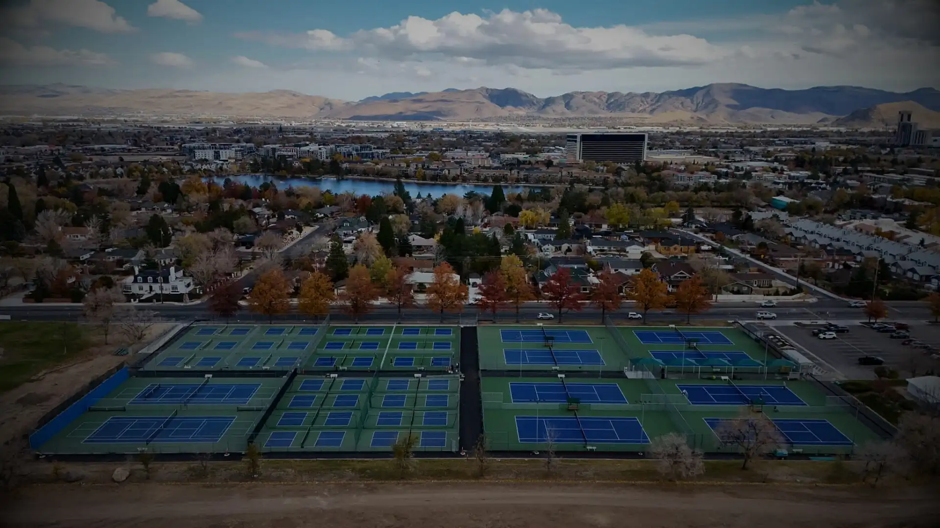 Reno Tennis Center courts aerial view