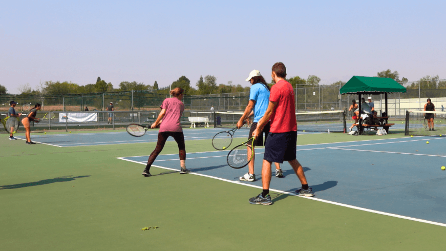 Beginner adult tennis class Reno Nevada