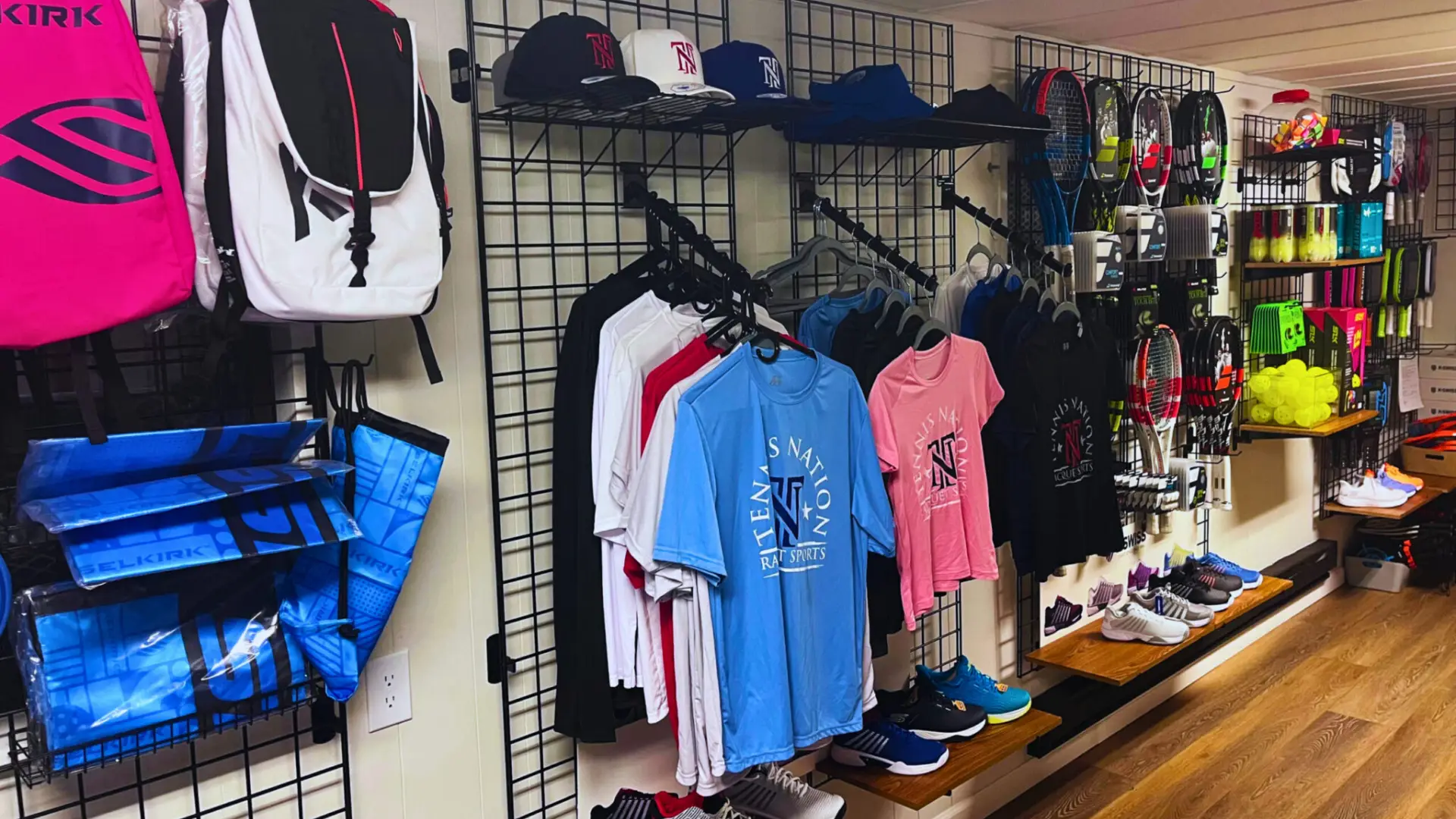 Tennis and pickleball pro shop at the Reno Tennis Center in Reno Nevada